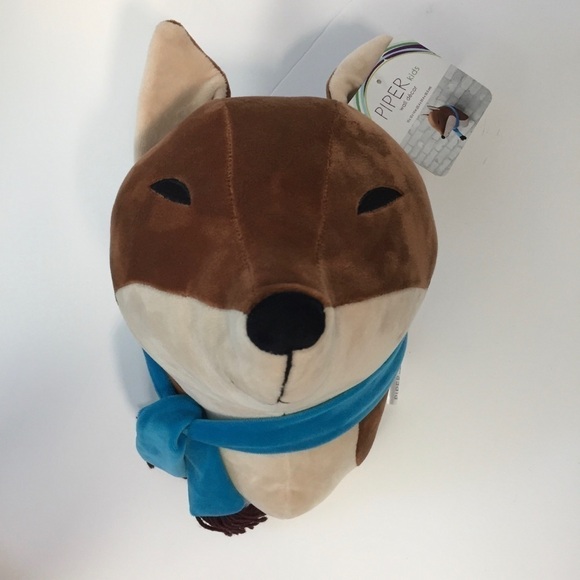 piper Kids Plush Brown Fox Wall Decor Decoration - Picture 12 of 14